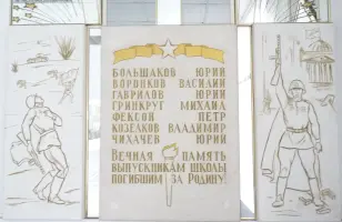ГБОУ Школа №1270, мемориальная доска с именами погибших выпускников