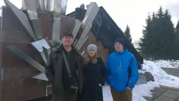 Памятник "Взрыв" на 114-м километре Волоколамского шоссе