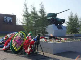 Мемориал умершим от ран в годы ВОВ в госпиталях Соликамска ("Вечный огонь"), фотография 3