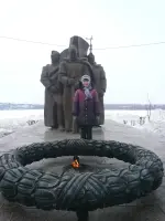Вечный огонь у Мемориала павшим во Второй Мировой войне. Самарская область, город Сызрань, фотография 4