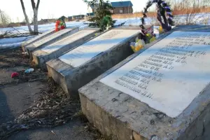Братская могила советских воинов, погибших в годы Великой Отечественной войны (1941-1945 гг.) г.Олонец, ул.Комсомольская, фотография 4