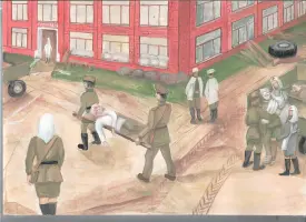 Школа № 13 в годы Великой Отечественной войны была военным госпиталем, фотография 2