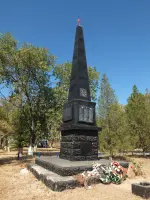 Стела памяти воинам-односельчанам - село Стефанидинодар, Азовский район, Ростовская область, фотография 2