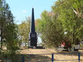 Стела памяти воинам-односельчанам - село Стефанидинодар, Азовский район, Ростовская область, фотография 5