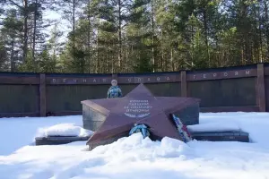 Мемориал и памятная доска в деревне Новая Малукса Кировского района Ленинградской области, фотография 3
