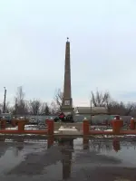 Стела, посвященная воинам Ухоловского района, погибшим в Великой Отечественной войне