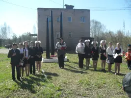 Обелиск Памяти. Новгородская область, Боровичский район, деревня Волок, фотография 2