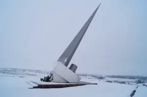 Памятный Знак Рубежа Славы Московской битвы. Монумент – стела у с. Поярково Михайловского района Рязанской обл