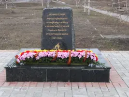 Памятник погибшим в Великую Отечественную Войну на улице Маркина г. Саратова