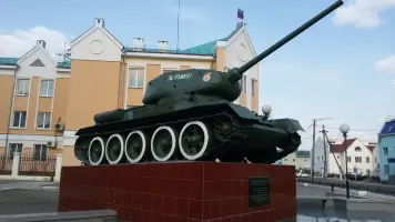 Памятник «Танк Т-34» танковой колонны «Агинский колхозник», фотография 3