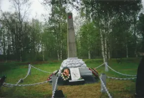 Братское воинское захоронение на северном берегу реки Бурной