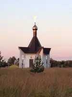 Поминальный храм-часовня прп. Сергия Радонежского на месте «прощального» камня в дер. Коровино