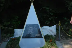 Обелиск на месте гибели Героя Советского Союза Григория Максимовича Соколова, фотография 2