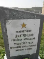 Памятник пулеметчику Дмитриченко в Инкермане