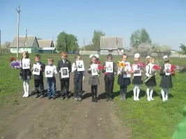 Памятник павшим землякам, с. Верхние Поляны Белинского района Пензенской области