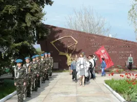 Братская могила воинов Великой Отечественной войны в городе Амвросиевка