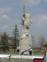 Памятник войнам-односельчанам погибшем в годы ВОВ, Россия, Челябинская область, Троицкий район, село Дробышево