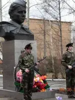 Памятник-бюст герою СССР Ефиму Семёновичу Белинскому, Россия, Енисей