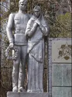 Памятник рабочим судоремонтного завода, погибшим в годы Великой Отечественной войны, Россия, Пермь, микрорайон Старые Водники