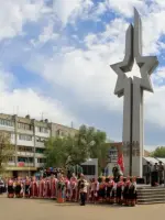 Обелиск - память о погибших земляках., улица Мясокомбинат