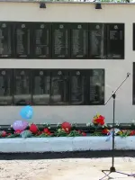 Памятник погибшим годы Великой Отечественной войны воинам. Мемориал Памяти в п.Фруктовая Луховицкого района Московской области, Россия, Московская область, Луховицкий район