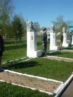 Аллея Славы героям Советского Союза - уроженцам Пильнинского района, Россия, Нижегородская область, Пильнинский район
