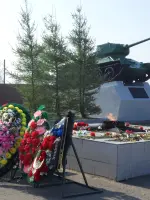 Мемориал умершим от ран в годы ВОВ в госпиталях Соликамска ("Вечный огонь"), Россия, Пермский край, городской округ Соликамск