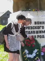 Скульптурный монумент "Слава павшим", Россия, Кировская область, Унинский район, село Порез