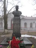 Памятник Михайлову Е.М., Россия, Псковская область, Себежский район, поселок городского типа Идрица