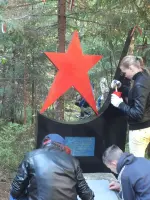 Место обнаружения летчика А.П. Маресьева, Россия, Новгородская область, Валдайский район, деревня Плав