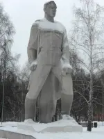 Памятник воину-созидателю, Россия, Кемеровская область, Новокузнецк, дорога № 30