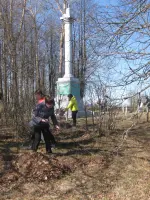 Обелиск павшим воинам в поселке Степанцево Вязниковского района Владимирской области, Россия, Владимирская область, Вязниковский район