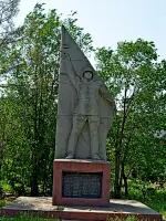 Памятник погибшим односельчанам в годы Великой Отечественной войны посёлка Семенной Краснокутского района Саратовской области., Россия, Саратовская область, Краснокутский район