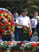 Обелиск погибшим в годы Великой Отечественной войны землякам-лиманцам, улица Ленина