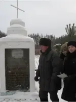Самодельный обелиск погибшим в д. Дориха Лежневского района Ивановской области, Россия, Ивановская область, Лежневский район, деревня Дориха