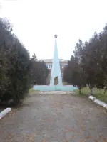 Памятный знак советским воинам, погибшим в боях с фашистскими захватчиками, Россия, Краснодарский край, Кавказский район, поселок Степной