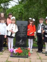 Памятный знак - надгробие, Россия, Приморский край, Лазовский район, поселок Преображение