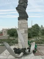 Памятник Героя Советского Союза Виктора Степановича Богуцкого, Россия, Красноярский край, Абанский район, поселок Абан
