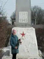 Обелиск погибшим участникам в Великой отечественной войне, жителям Зареченского сельского совета, Россия, Рязанская область, Спасский район, село Заречье
