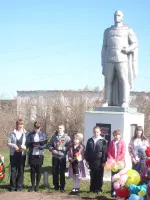 Памятник воинам, погибшим в Великой Отечественной войне, Россия, Курганская область, Далматовский район, село Затеченское