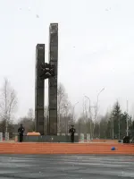 Стела Победы в городе Шарыпово, Россия, Красноярский край, Шарыповский район