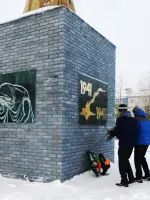 Памятник павшим воинам в годы ВОВ в д. Большой Карлыган, улица Багаева