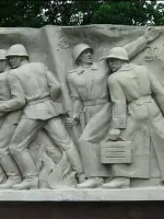 Мемориальная доска в Святогорске, Украина, Донецкая область, Славянский городской совет, Святогорск, Святогорский государственный историко-архитектурный заповедника