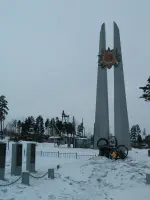 Обелиск в честь ратного подвига наших земляков, Россия, Республика Бурятия, Муйский район