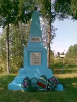 Памятник-обелиск воинам, павшим в Великой Отечественной войне, в д. Бутово Комсомольского района Ивановской области, Россия, Ивановская область, Комсомольский район, деревня Бутово