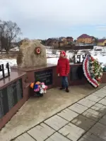 Памятник героям-односельчанам, Россия, Московская область, Чеховский район, деревня Антропово