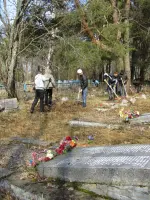 Братское захоронение советских воинов, погибших в 1941-1944 годах, Россия, Ленинградская область, Лодейнопольский район, деревня Пономарево