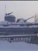 Бронекатер у судостроительного завода "Кама", Россия, Пермь, поселок Нижняя Курья, улица Адмирала Ушакова
