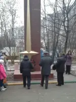 Памятная стела в честь погибших на полях сражений Великой Отечественной войны жителей д. Аннино., Варшавское шоссе (дублер)