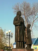 Братская могила 66 советских воинов, погибших в боях с фашистскими захватчиками в посёлке Чернянка, Россия, Белгородская область, Чернянский район, поселок городского типа Чернянка